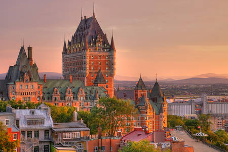 Uitzicht op het Grand Hotel Chateau Frontenac