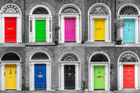 Dvere dublinskej farby